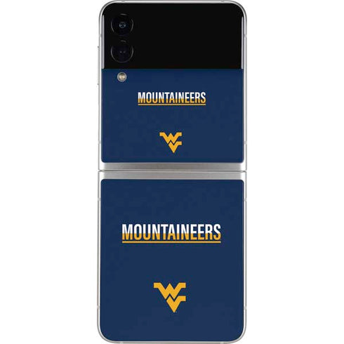 West Virginia University Blue Wood Floor Galaxy Z Flip3 5G Skin